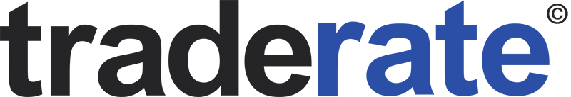 TRADERATE Logo text version